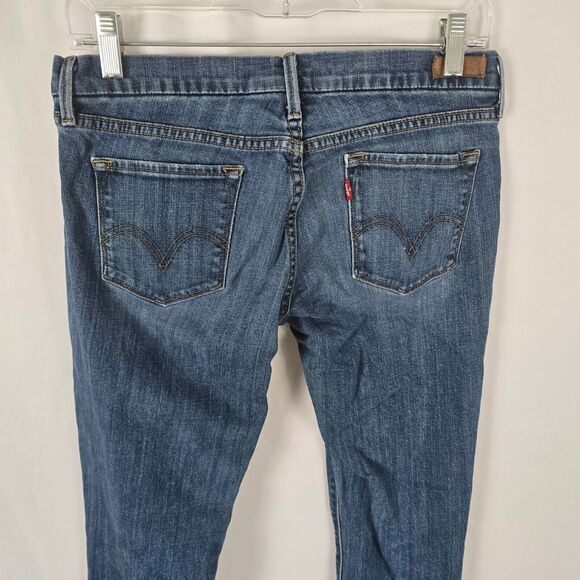 Levi's 421 Jeans Juniors - Women's 9 / 29 Blue Medium Wash Skinny Natural Fade - Picture 4 of 16